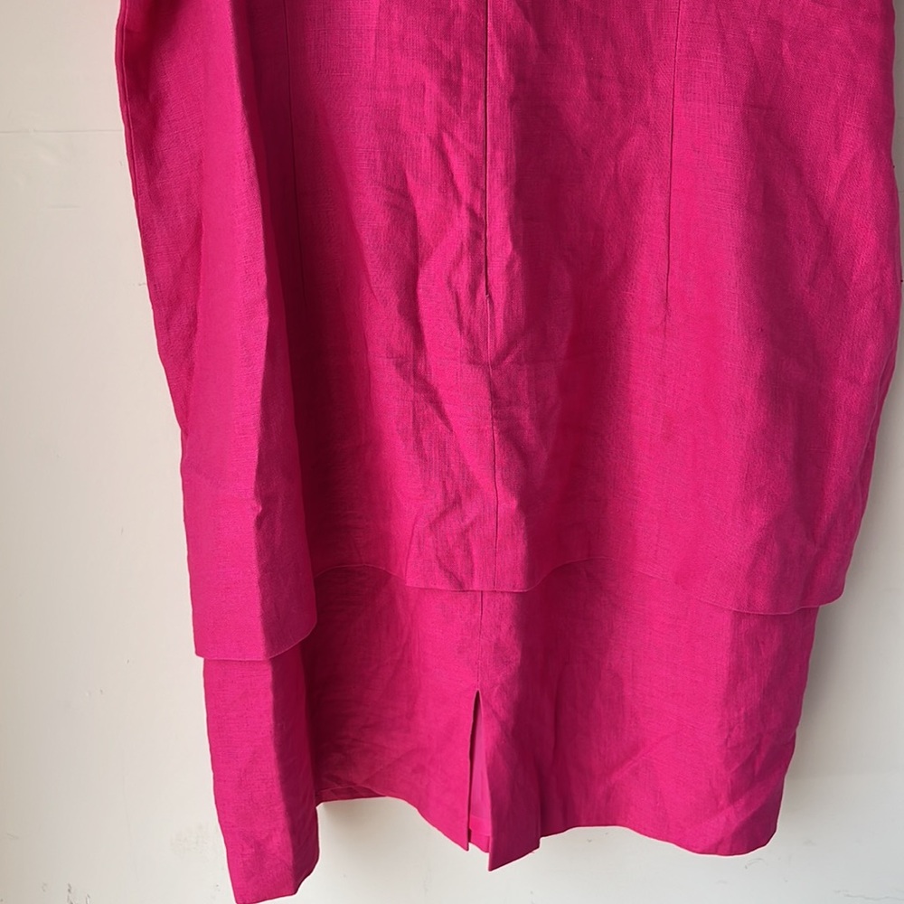Plaza South 100% Linen pink Dress Size 24W Petite - Picture 12 of 15